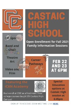 CHS Open Enrollment Information Sessions